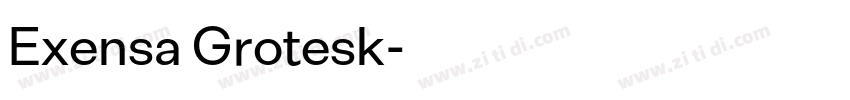 Exensa Grotesk字体转换